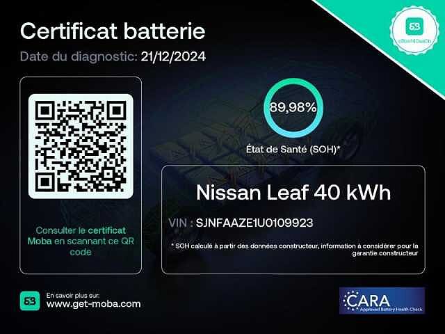Nissan Leaf 150ch 40kWh Acenta 21
